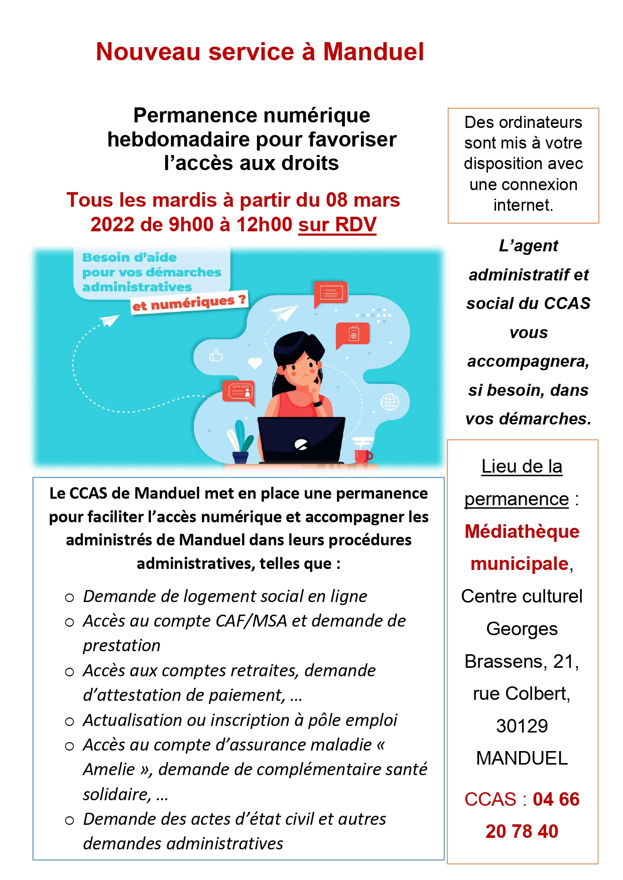 permanence numérique nouveau service à compter du 08 mars 2022 page 0001