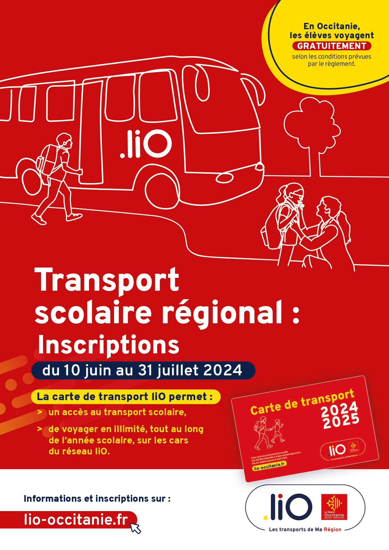 Affiche A4 scolaire2024 inscriptions transports scolaires iio 