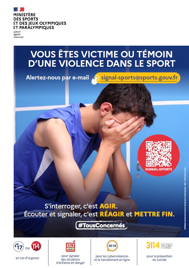 affiche dispositif signal sports