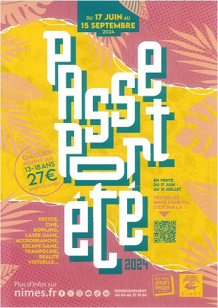 affiche passeport été 2024 panneau