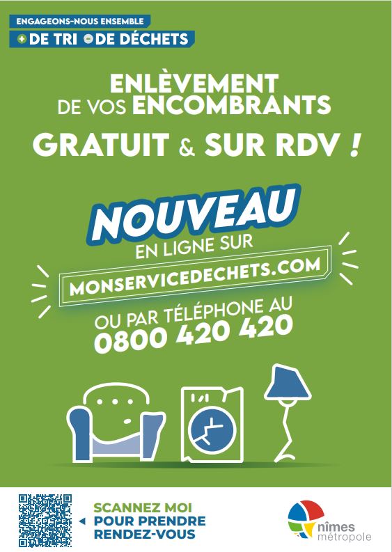 Capture affiche nouveau service en ligne encombrants